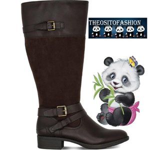 STYLE&CO Women Ashliie 50/50 Riding Boots Size- 5.5-M COD/166